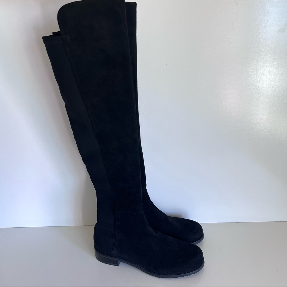 Stuart Weitzman Women's 5050 Over the Knee Suede Boots - Picture 4 of 11
